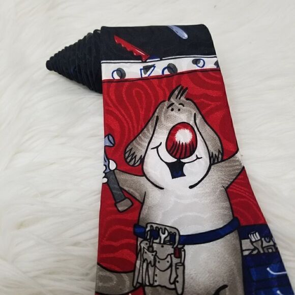 Hallmark Novelty Dog Handyman Neck Tie - Picture 2 of 5
